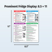8.5 x 11 infant and child first aid laminated quick reference card
