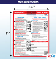 CPR / Choking for Babies & Children - Emergency Numbers - Quick Reference Card by Safety Magnets