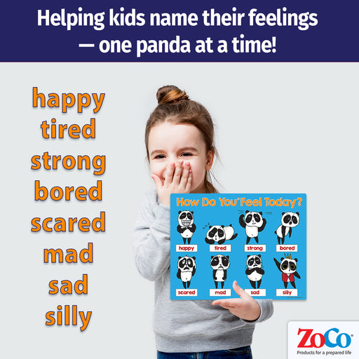 Feelings & Emotions Mood Chart — Laminated Card with Magnets