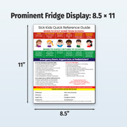8.5 x 11 when to stay home from school magnetic quick reference card