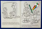 Inside pages of How to Handle Bullying kids coloring activity book