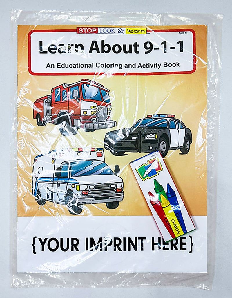 Kids coloring books available with optional 4-pack of crayons