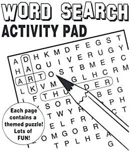 Kids Word Search Mini Activity Pads in Bulk (500 Pack)