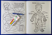 Spanish hospital visit coloring and activity book for children