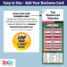 ZoCo Products - Pro Football Sports Schedule Magnets - Add Your Business Card