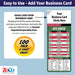 ZoCo Products - Pro Football Sports Schedule Magnets - Add Your Business Card