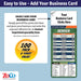 ZoCo - Pro Football Sports Schedule Magnets (DENVER) - 100 Count - Your Business Card Sticks on Top