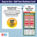 ZoCo - Pro Football Sports Schedule Magnets (KANSAS CITY) - 100 Count - Your Business Card Sticks on Top