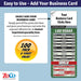 ZoCo - Pro Football Sports Schedule Magnets (LAS VEGAS) - 100 Count - Your Business Card Sticks on Top