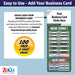 ZoCo - Pro Football Sports Schedule Magnets (NEW YORK - AFC) - 100 Count - Your Business Card Sticks on Top