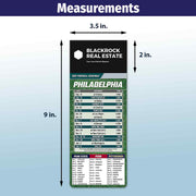 ZoCo - Pro Football Sports Schedule Magnets (PHILADELPHIA) - 100 Count - Your Business Card Sticks on Top