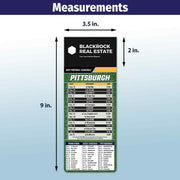 ZoCo - Pro Football Sports Schedule Magnets (PITTSBURGH) - 100 Count - Your Business Card Sticks on Top