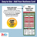 ZoCo - Pro Football Sports Schedule Magnets (SAN FRANCISCO) - 100 Count - Your Business Card Sticks on Top