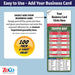 ZoCo - Pro Football Sports Schedule Magnets (TAMPA BAY) - 100 Count - Your Business Card Sticks on Top