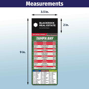 ZoCo - Pro Football Sports Schedule Magnets (TAMPA BAY) - 100 Count - Your Business Card Sticks on Top