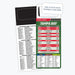 ZoCo - Pro Football Sports Schedule Magnets (TAMPA BAY) - 100 Count - Your Business Card Sticks on Top