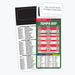 ZoCo - Pro Football Sports Schedule Magnets (TAMPA BAY) - 100 Count - Your Business Card Sticks on Top