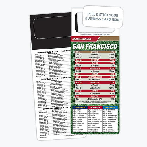 {"media":[{"id":"gid://shopify/MediaImage/28662087548981","alt":"ZoCo - Pro Football Sports Schedule Magnets (SAN FRANCISCO) - 100 Count - Your Business Card Sticks on Top","type":"IMAGE","src":"https://cdn.shopify.com/s/files/1/0022/8284/8320/files/470133_0004_san_francisco_24x24@3x.jpg?v=1746615325","altText":"ZoCo - Pro Football Sports Schedule Magnets (SAN FRANCISCO) - 100 Count - Your Business Card Sticks on Top"},{"id":"gid://shopify/MediaImage/28347565572149","alt":"ZoCo - Pro Football Sports Schedul