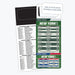 ZoCo - Pro Football Sports Schedule Magnets (NEW YORK - AFC) - 100 Count - Your Business Card Sticks on Top