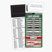 ZoCo - Pro Football Sports Schedule Magnets (LAS VEGAS) - 100 Count - Your Business Card Sticks on Top"