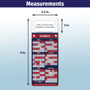 Pro Baseball Sports Schedule Magnets - LAS ANGELES ANGELS - 100 Count - Your Business Card Sticks on Top - ZoCo Products