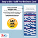 Pro Baseball Sports Schedule Magnets - LAS ANGELES DODGERS - 100 Count - Your Business Card Sticks on Top - ZoCo Products