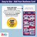 Pro Baseball Sports Schedule Magnets - TEXAS - 100 Count - Your Business Card Sticks on Top - ZoCo Products