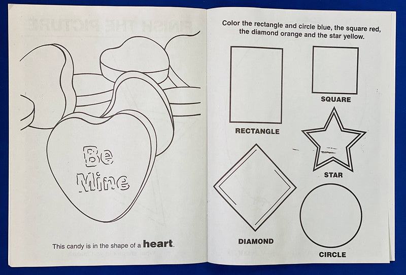 Fun With Shapes coloring book inside pages for kids