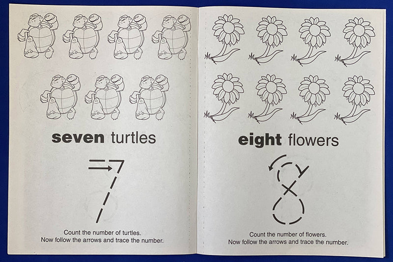 Fun With Numbers coloring book inside pages for kids
