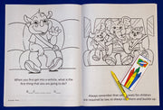 Seat belt safety activity pages teaching kids safe car passenger habits