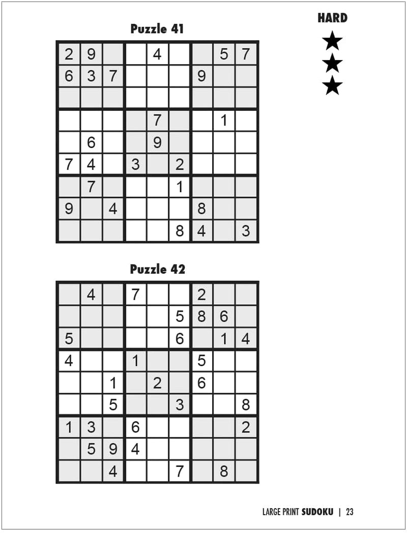 ZoCo - Large Print Sudoku Puzzle Books