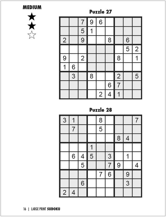 ZoCo - Large Print Sudoku Puzzle Books (Vol. 2)