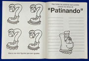 Inside pages of Spanish Fun to Color kids coloring and activity book