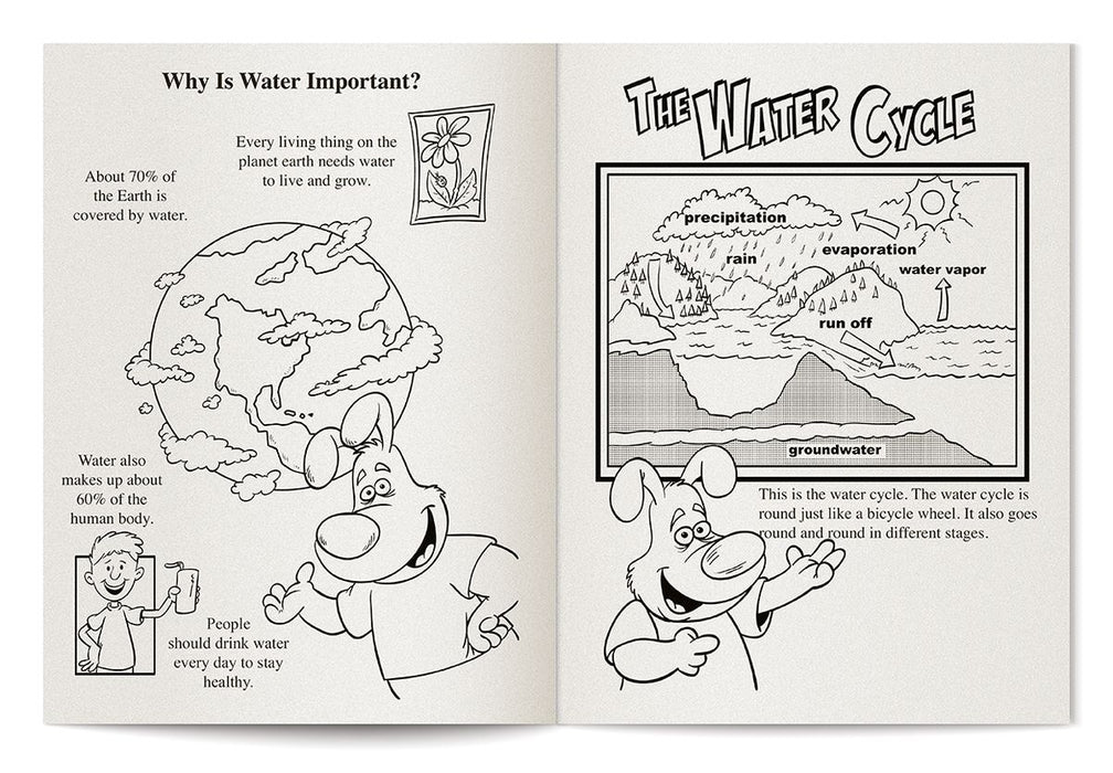 ZoCo - Learn About Water Conservation - Coloring & Activity Books