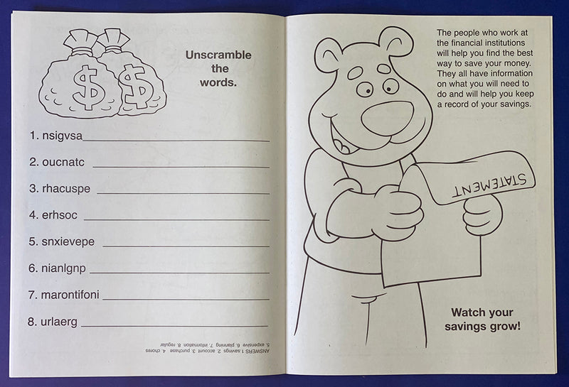 ZoCo - My Savings Account - Coloring & Activity Books