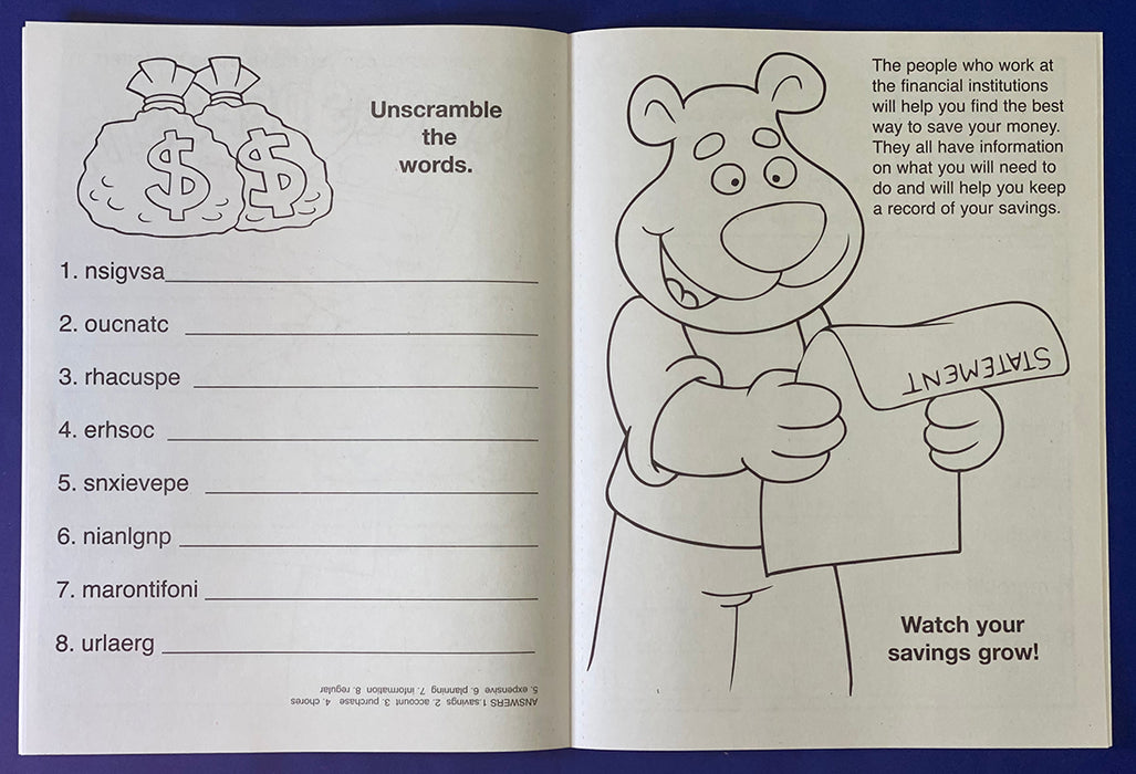 ZoCo - My Savings Account - Coloring & Activity Books