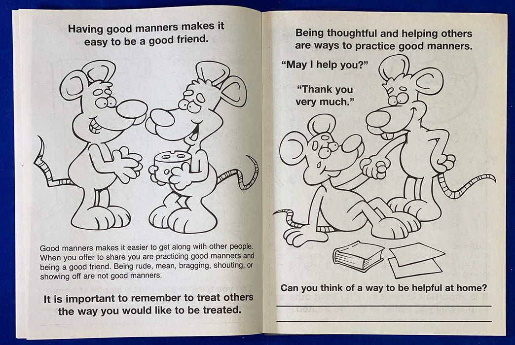 ZoCo - Practice Good Manners - Coloring & Activity Books