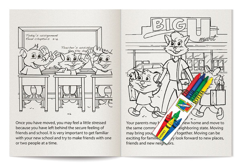 New Home Custom Coloring Books for Kids - Bulk Packs