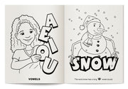 Fun With Phonics coloring book inside pages for kids
