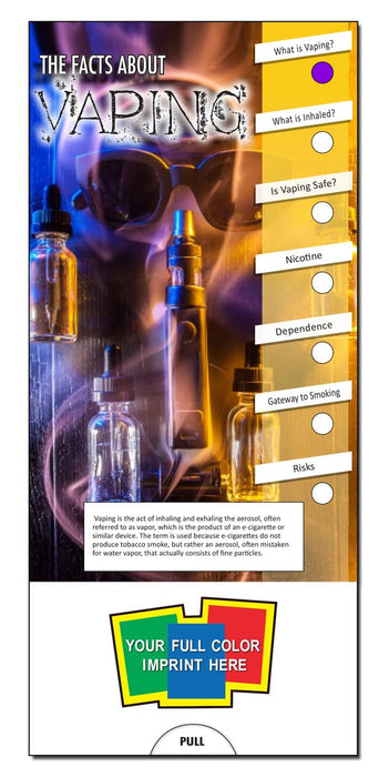 ZoCo - The Facts About Vaping Slide Charts (Qty 250) -Customize with Your Imprint