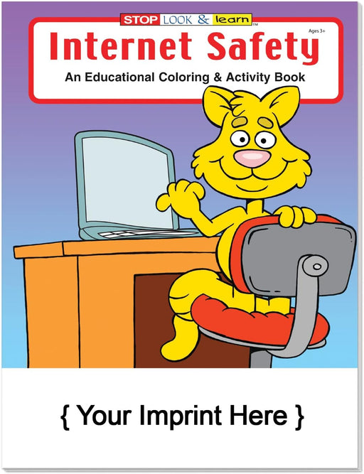 Internet Safety - Bulk Coloring & Activity Books (250+) - Add Your Imprint