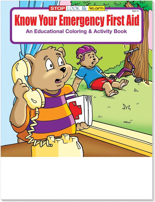 Know Your Emergency First Aid Kid's Coloring & Activity Books - ZoCo Products