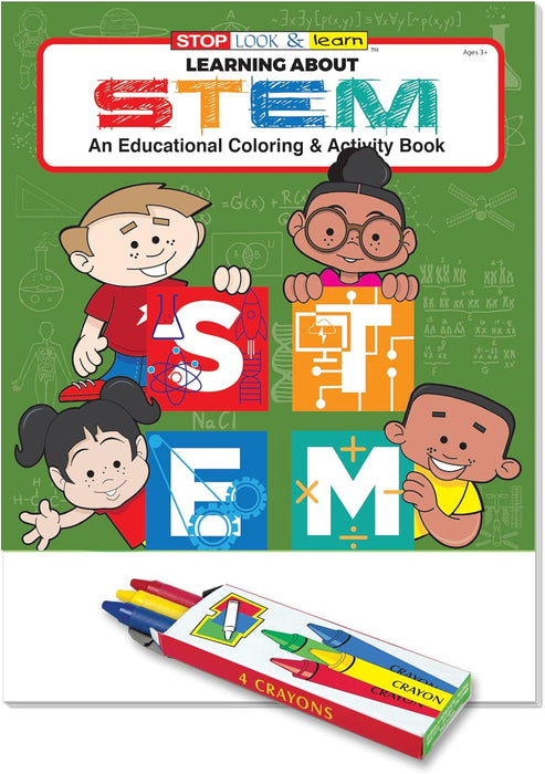 STEM - Custom Coloring & Activity Books in Bulk
