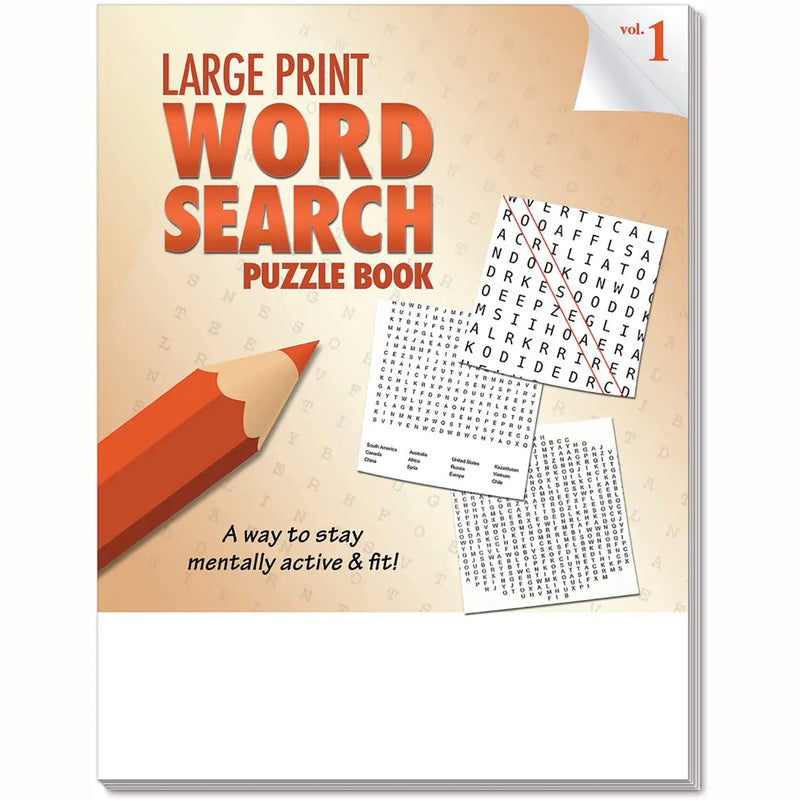 Large Print Word Search Puzzle Books (Vol. 1) - 8" x 10.5"