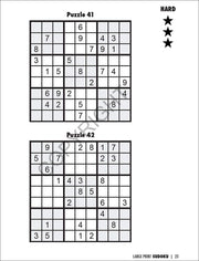 Large Print Sudoku Puzzle Books - Perfect for Seniors and the Visually Impaired