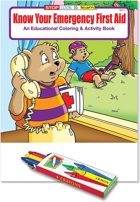 Know Your Emergency First Aid Kid's Coloring & Activity Books - ZoCo Products