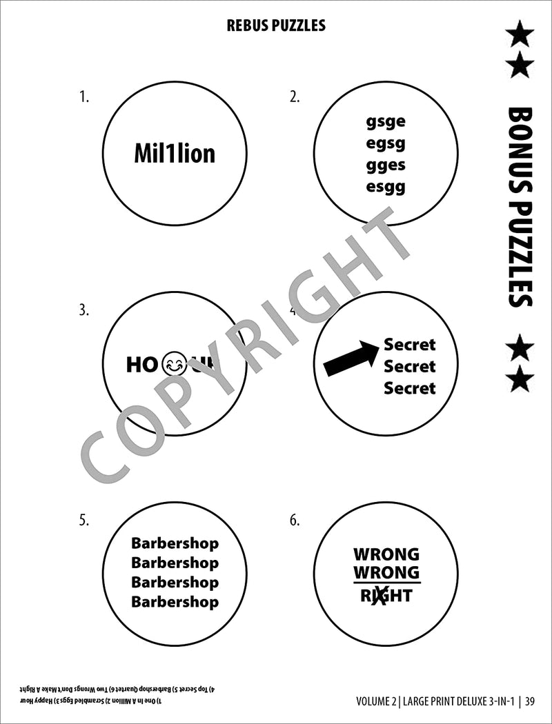 Large Print Puzzle Books (25 Pack) - Word Search, Crossword & Sudoku