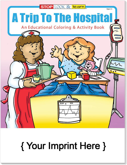 A Trip to The Hospital - Bulk Coloring & Activity Books (250+) - Add Your Imprint