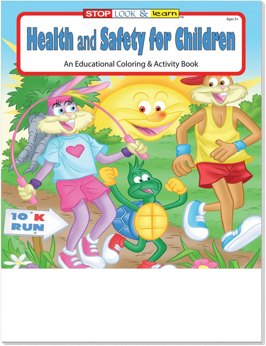 Health & Safety for Children - Coloring & Activity Books in Bulk (250+) - Add Your Imprint