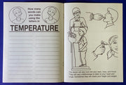 Kids doctor visit coloring book inside pages about checkups and staying healthy